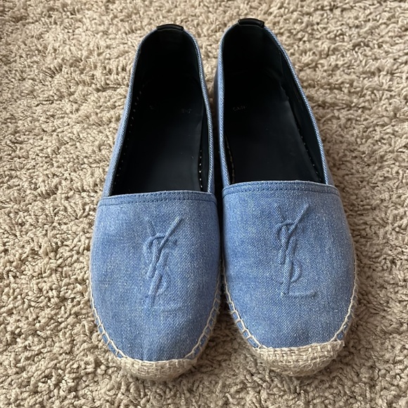 YSL women’s espadrilles size 38. Denim color - Picture 2 of 8